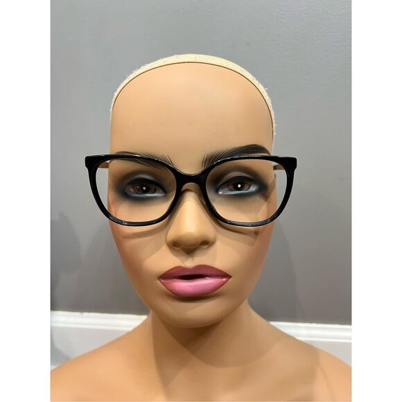 Chanel 3410 Eyeglasses Frame 54-17-140 Black/Gold - Picture 1 of 14
